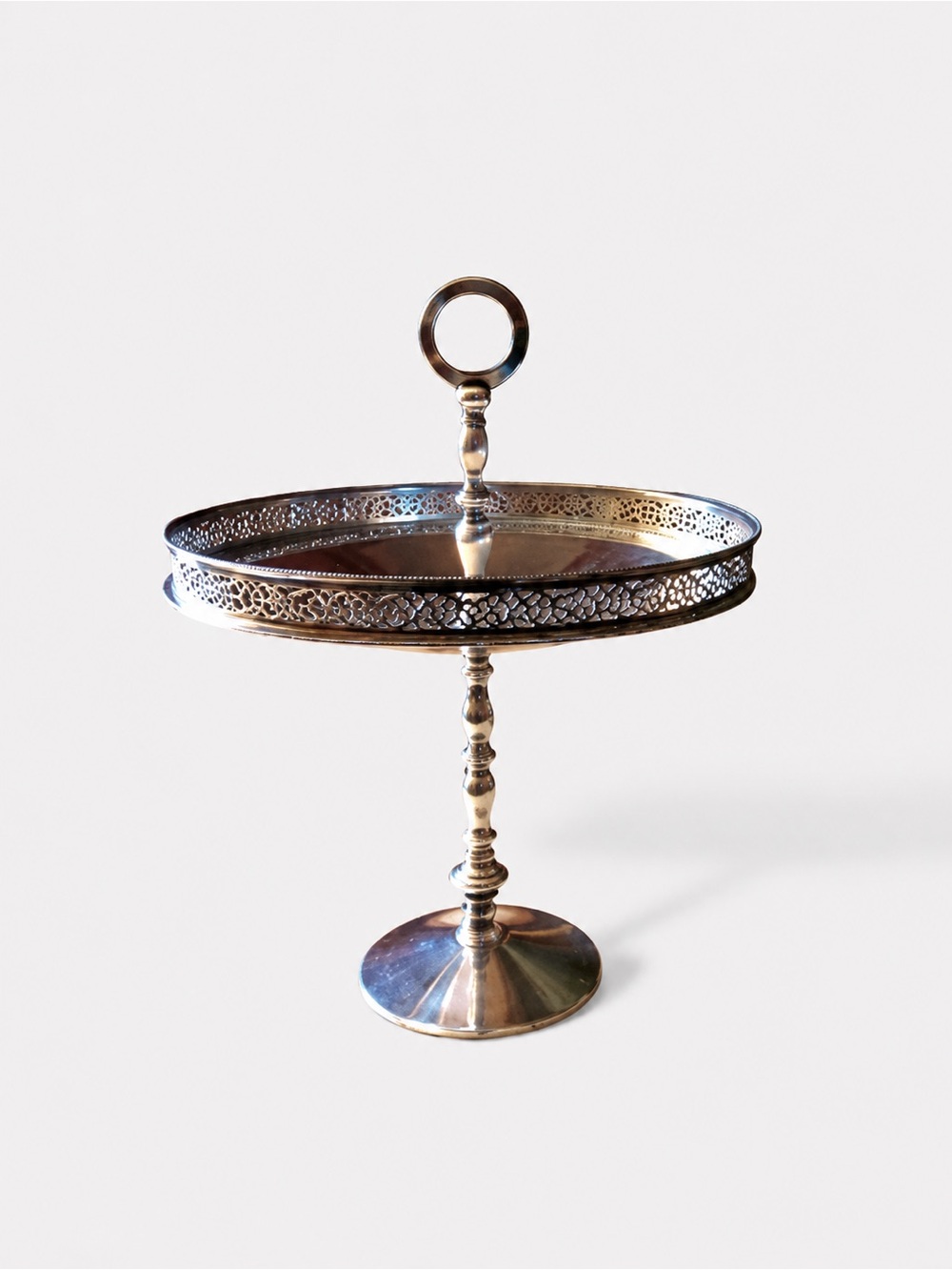 Vintage Tiered Serving Tray with Ornate Detailing made in Italy